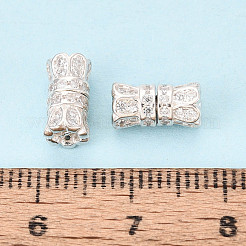 925 Schraubverschluss aus Sterlingsilber und klarem Zirkonia&nbsp;STER-T008-78S
