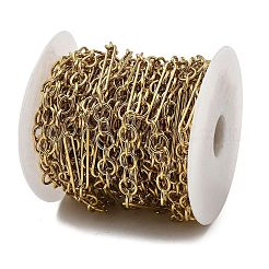 Catene a maglie ovali in acciaio inossidabile 304 placcate ioni (ip)&nbsp;CHS-G039-10G