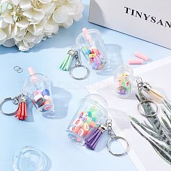 Kit de fabrication de porte-clés avec pendentif en forme de tasse et grand modèle&nbsp;DIY-SC0017-44