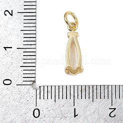 Ottone micro spianare pendenti zirconi&nbsp;KK-C114-25G