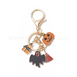 Legierungs-Emaille-Schlüsselanhänger mit Halloween-Thema&nbsp;KEYC-TA00012