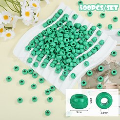500 Uds cuentas de plástico opacas&nbsp;KY-SZ0001-44D