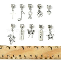 10 pièces 10 styles alliage de style tibétain breloques européennes&nbsp;PALLOY-FZ00003