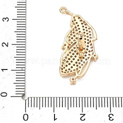 Bretelles raccourcissantes en laiton plume micro-pavé de zircone cubique&nbsp;KK-F934-07A-G