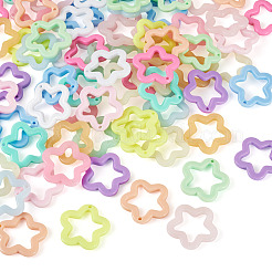 55pcs pendentifs acryliques opaques 11 couleurs&nbsp;MACR-TA0002-46