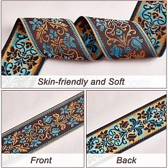 Rubans de polyester de broderie de style ethnique&nbsp;OCOR-WH0079-25A