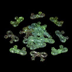 Nœud papillon avec étoile placage UV perles acryliques irisées arc-en-ciel lumineuses&nbsp;LACR-R001-05A