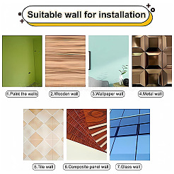 Acryl-Acryl-Spiegel-Wandaufkleber&nbsp;DIY-WH0002-27C