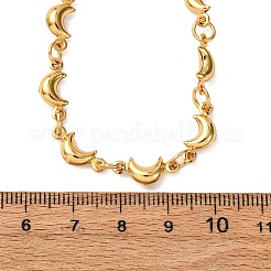 Colliers à maillons de lune en acier inoxydable 304 pour femmes&nbsp;NJEW-G178-09G