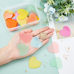 36 pièces 6 couleurs pendentifs en acétate de cellulose (résine)&nbsp;DIY-NB0005-36