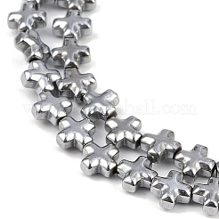 Galvanisierte synthetische nichtmagnetische Hämatitperlenstränge&nbsp;G-K375-E03-01