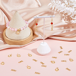 20 pièces 2 styles en laiton micro pavé pendentifs en zircone cubique claire&nbsp;KK-HS0001-92
