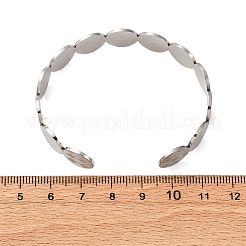Brazaletes de acero inoxidable 304&nbsp;BJEW-P355-01P