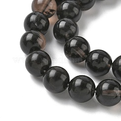 Natürliche Eis Obsidian Perlen Stränge&nbsp;G-P590-A03-10mm-03