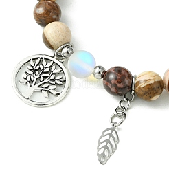 Natürliche und synthetische Armbänder Edelstein Stretch&nbsp;BJEW-JB09885