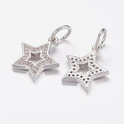 Ottone micro spianare pendenti zirconi&nbsp;ZIRC-P064-11P