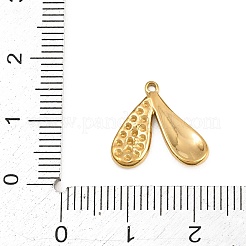 Pendentifs en acier inoxydable 304 sertis de strass&nbsp;SA-CBA038A-01A-G