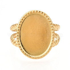 Anillos de puño abiertos de acero inoxidable 304 con recubrimiento iónico (IP)&nbsp;X-RJEW-B027-29G