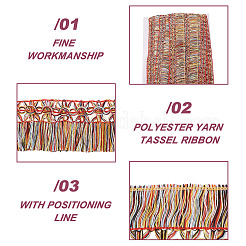 Ruban de pompon en fil de polyester&nbsp;MP-TAC0001-11B
