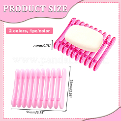 2 soporte de plástico para bolígrafos de decoración de uñas de 2 colores&nbsp;MRMJ-ME00001-10A