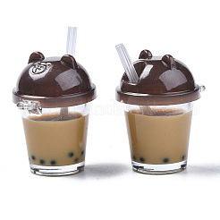 Anhänger aus Kunstharz in Bubble Tea-Optik&nbsp;RESI-S401-01B