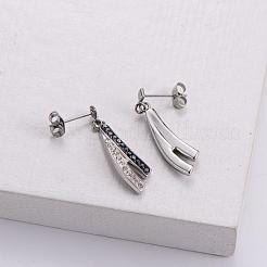 Elegantes pendientes colgantes de cruz para mujer&nbsp;WJ7618