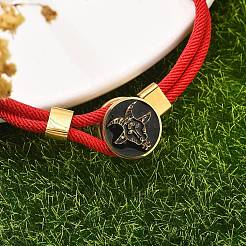 Bracelets multibrins en cordons nylon constellation&nbsp;BJEW-U016-01B-08