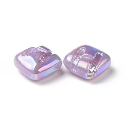 Perles acryliques placage irisé arc-en-ciel&nbsp;LS-OACR-A010-06A