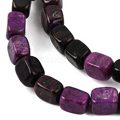 Stränge aus natürlich gefärbten weißen Jadeperlen (Imitation von Charoit)&nbsp;GG-CBA0743-D02-01