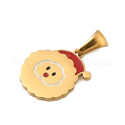 Ciondoli in acciaio inox 304 a tema natalizio&nbsp;STAS-R007-01O-G