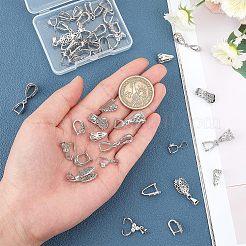 Filigrane crémaillère placage bélières pendentif en laiton &nbsp;KK-FH0001-64P