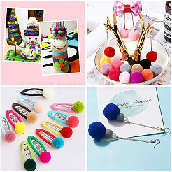 1 box (400 stücke) pom poms handwerk machen verschiedene größen & farben hochelastische gute qualität pom poms kreative handwerk diy material&nbsp;DIY-BC0001-02