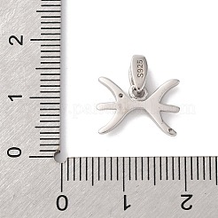 925 pendente in argento sterling con micro pavé di zirconi trasparenti&nbsp;STER-H117-01P-12