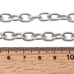 6.5 mm gedrehte Kabelkette aus Edelstahl 201 für Unisex&nbsp;NJEW-K302-22P