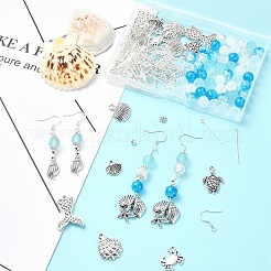 DIY-Set zur Herstellung baumelnder Ohrringe aus Legierung mit Meerestieren&nbsp;DIY-YW0009-52