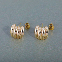 Orecchini a bottone in ottone a forma di banana&nbsp;GV0616