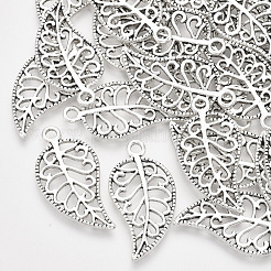 Tibetischer stil Aluminium Anhänger & Charms&nbsp;TIBEP-S319-040AS-RS
