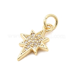 Colgante micropavé cubic zirconia de latón&nbsp;KK-D105-03G