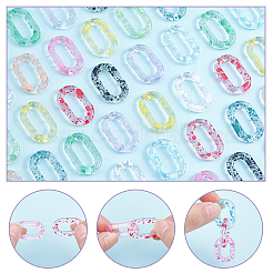 120 pièces 12 couleurs anneaux de liaison acryliques transparents&nbsp;OACR-PH0001-87