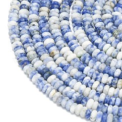Natürliche blaue Fleck Jaspis Perlen Stränge&nbsp;G-P575-A43-4x2mm
