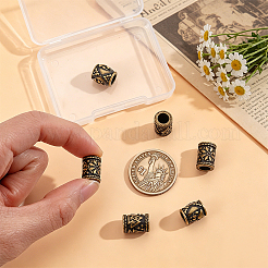 6 Stück 3 Stile 304 Edelstahl europäischen Perlen&nbsp;STAS-UN0044-65