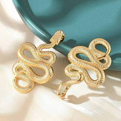 Pendientes de acero inoxidable 304 para mujer&nbsp;EJEW-B121-01G-01