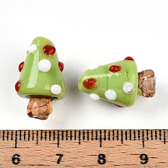 Perles bosselées en verre faites à la main&nbsp;LAMP-T022-02A-05