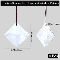 Transparente Glas-Anhänger&nbsp;GLAA-SP0001-18A