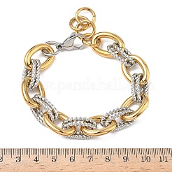304 Edelstahl-Kabelkettenarmbänder für Damen&nbsp;BJEW-B158-03GP