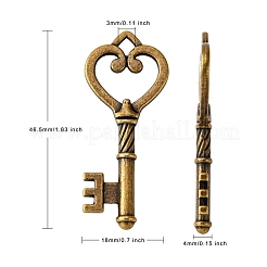 Pendente in lega stile tibetano&nbsp;X-MLF1312Y-NF