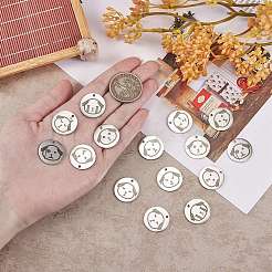 16pcs 8 colgantes de acero inoxidable de estilo&nbsp;STAS-SZ0002-01