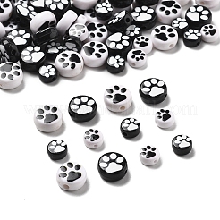 180pcs 4 Arten undurchsichtige Acrylperlen&nbsp;OACR-FS0002-12