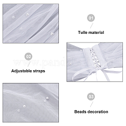 1 Stück Polyester-Gaze-Vorfach&nbsp;AJEW-HY0003-18B