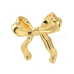 Bagues de manchette ouvertes en laiton avec nœud papillon pour femmes&nbsp;RJEW-A048-30G